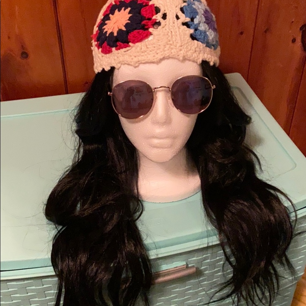 VintageColorful Crochet Cap🌈